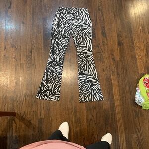 Zara Monochrome Patterned Pants